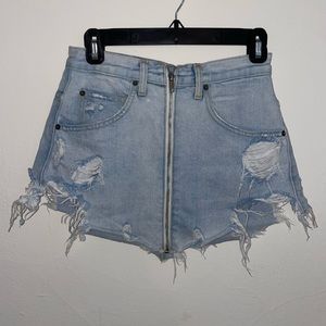 Carmar Beatrice Front Zip Denim Skirt